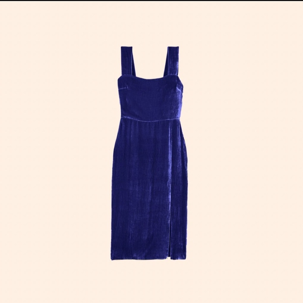 Reformation Velvet Dress Danube